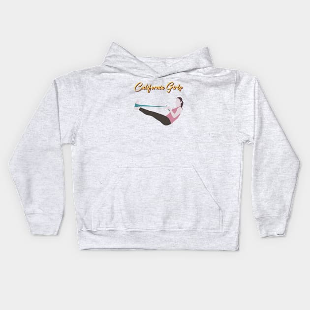 girls california Kids Hoodie by zicococ